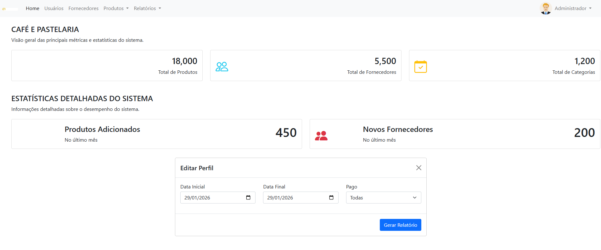 PDV ENR — PHP, MySQL, AJAX